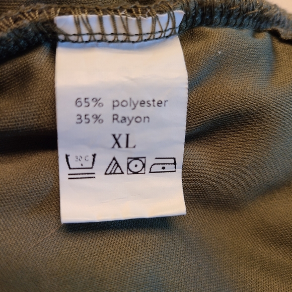 Lillusory Ruched Tee Shirt Tie Waist Dress Green XL - Picture 11 of 14